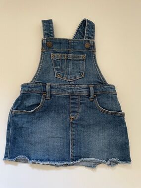 Old Navy Denim Overall Skirt in Blue